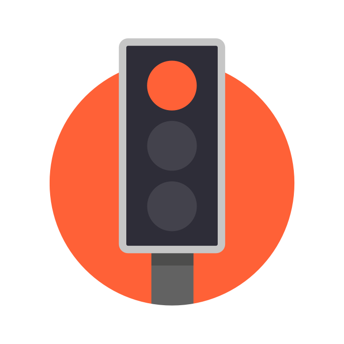 red traffic light