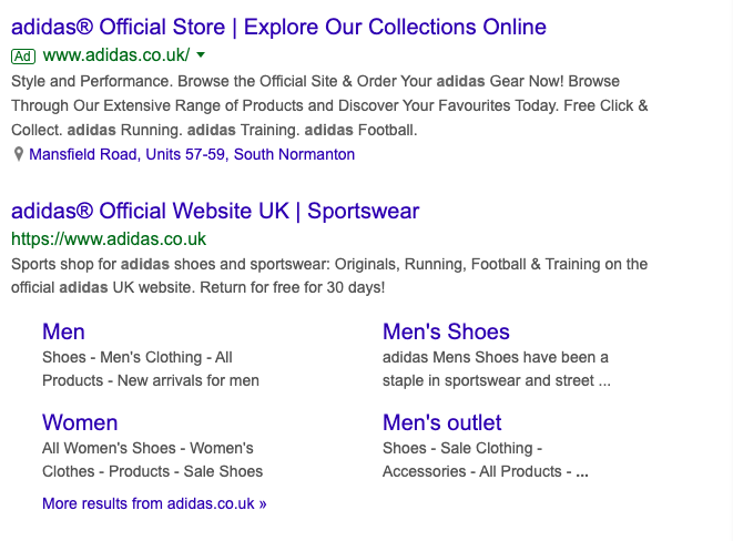 Even bigger brands like adidas® are aware of the power of trademark symbols