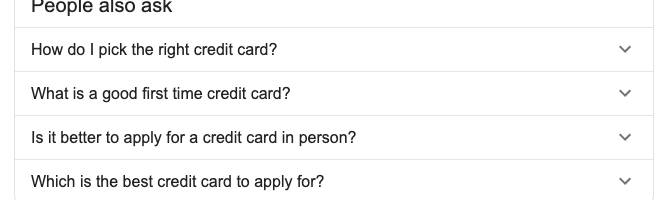 seo people also ask box