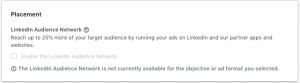 LinkedIn Ad Placement